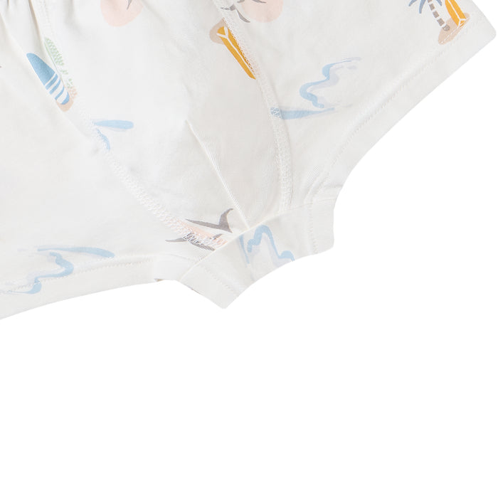 Boys Boxer Briefs Underwear (2 Pack, Bamboo) - Surf Camp