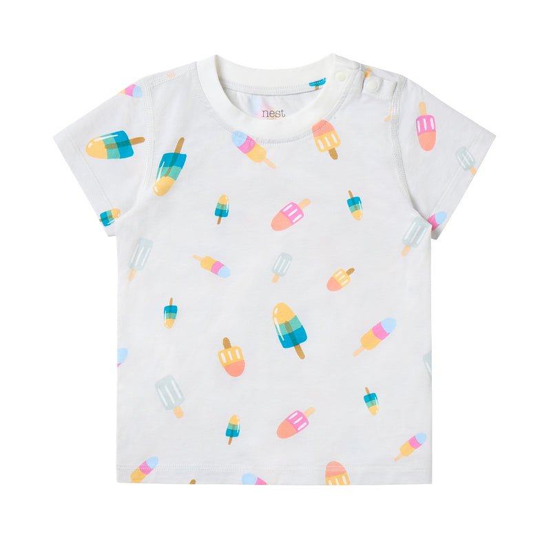 Short Sleeve Two-Piece PJ Set (Bamboo Jersey) - Summer Pops