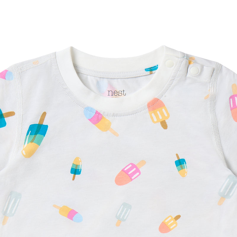 Short Sleeve Two-Piece PJ Set (Bamboo Jersey) - Summer Pops