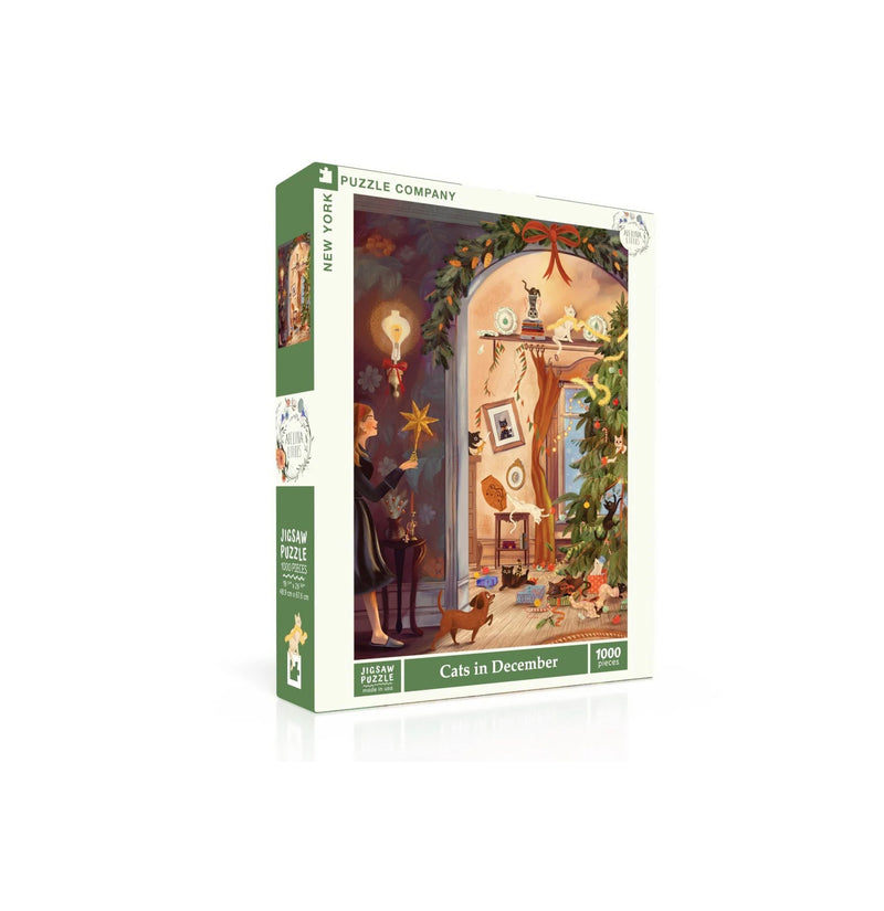 New York Puzzle - Cats in December 1000 Piece Puzzle