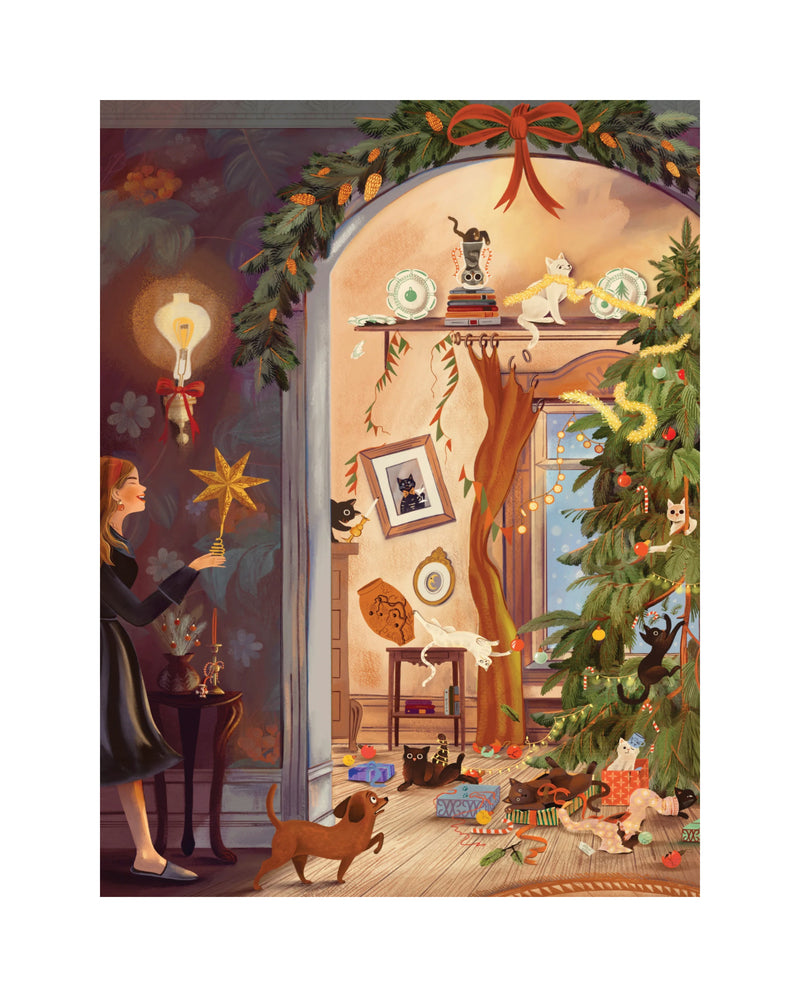 New York Puzzle - Cats in December 1000 Piece Puzzle