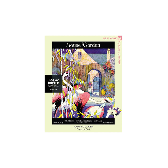 New York Puzzle - Flamingo Garden 1000 Piece Puzzle