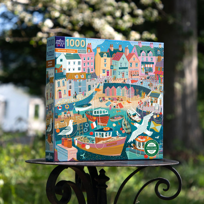 eeboo Seaside Harbor 1000 Piece Puzzle