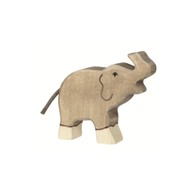 Holztiger Elephant, Calf, Feeding