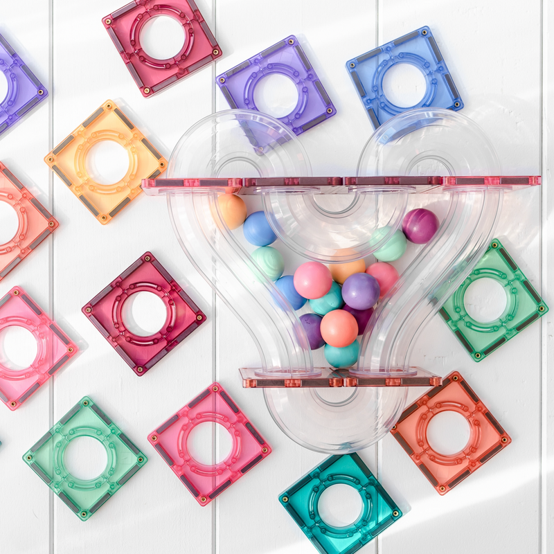 Connetix 106 Piece Pastel Ball Run Pack