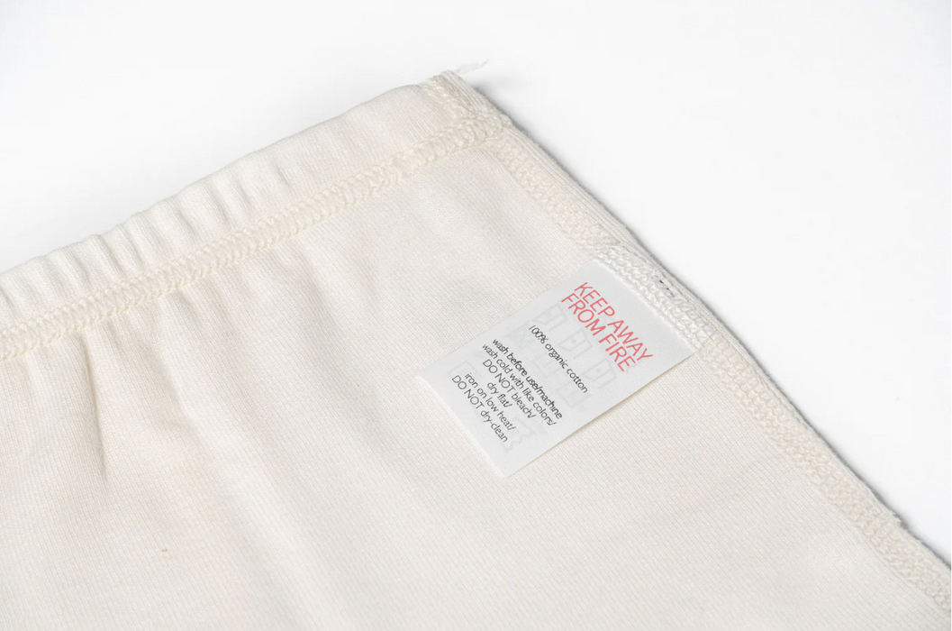 Basics Organic Cotton Ribbed Girls Briefs Underwear (2pack) - White