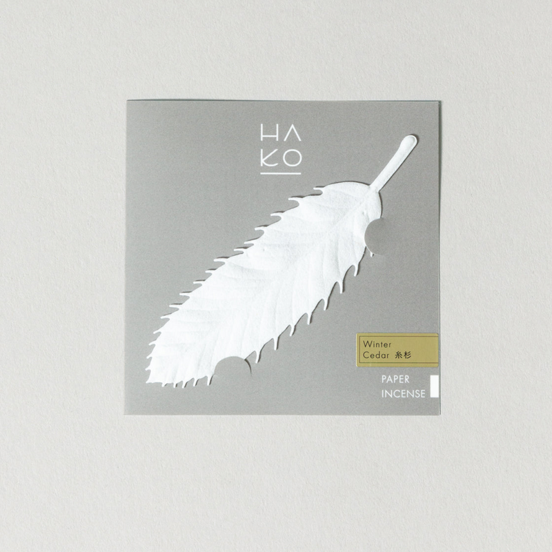 HA KO Paper Incense - Winter, Cedar