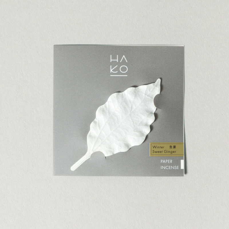 HA KO Paper Incense - Winter, Sweet Ginger