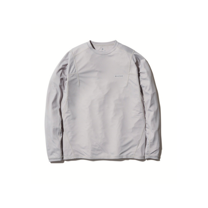 Snow Peak Polyester Power Dry Long Sleeve T-Shirt Grey