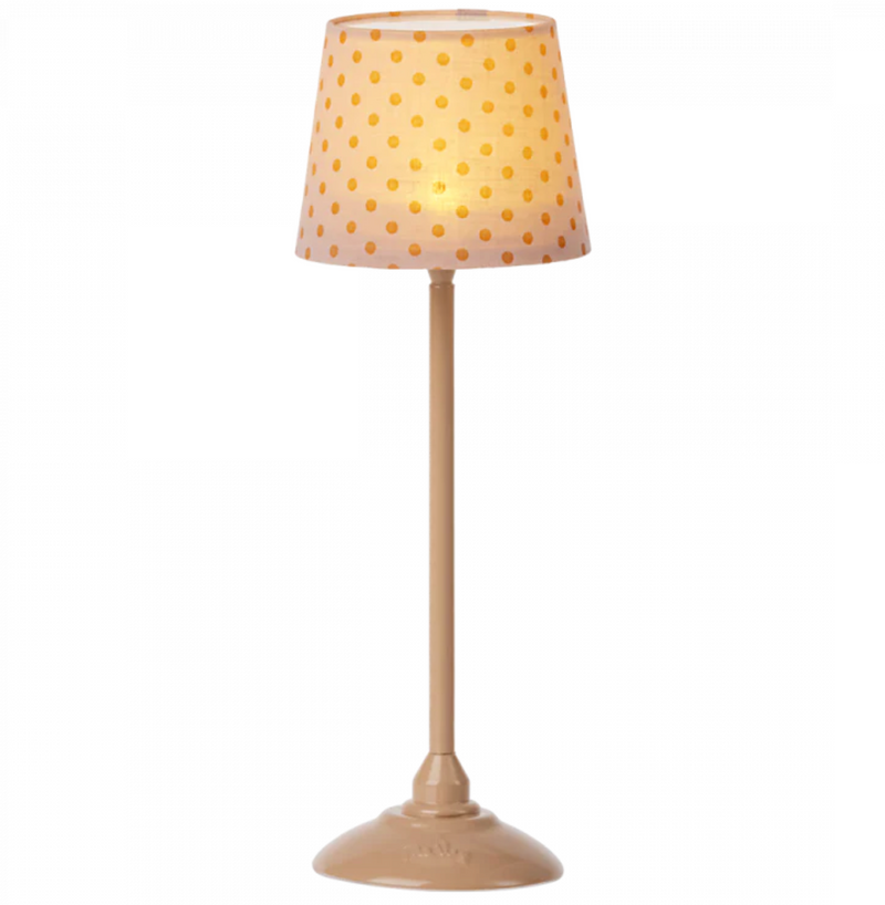 Maileg Miniature Floor Lamp, Dark Powder