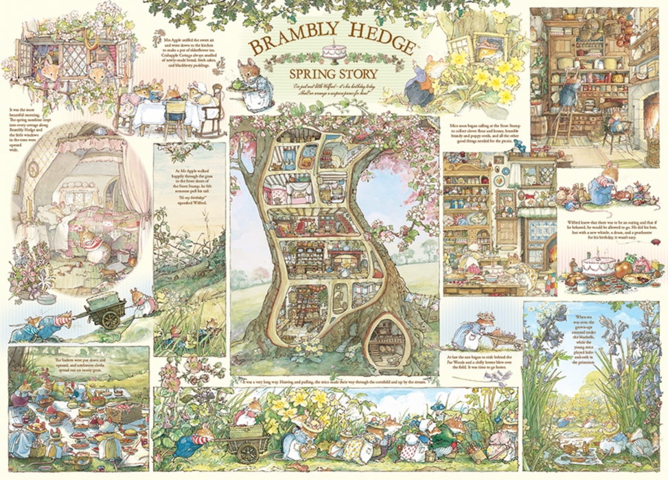 Cobble Hill Brambly Hedge Spring Story 1000 Pieces Puzzle
