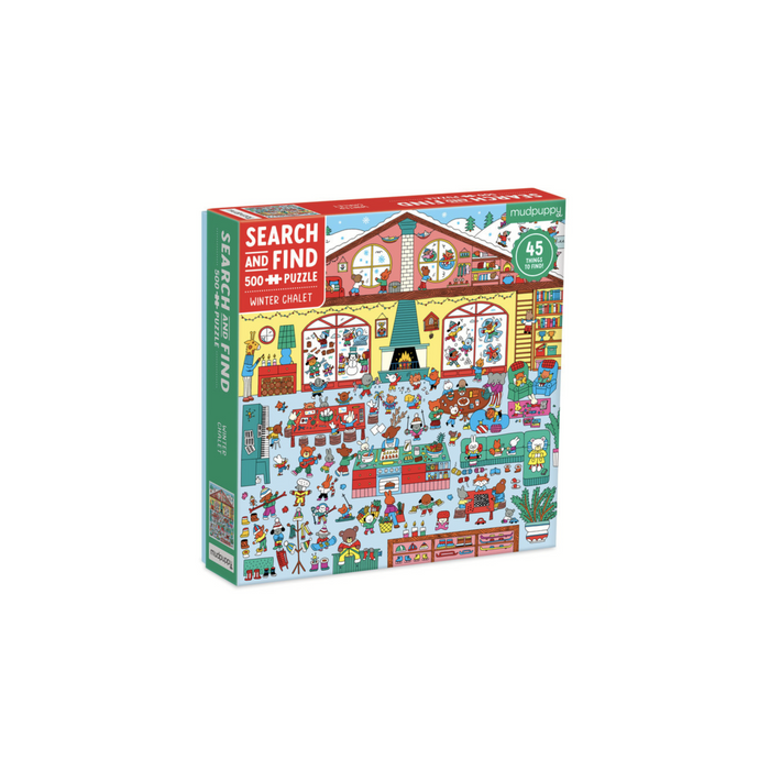 Winter Chalet 500 Pc Search & Find Puzzle