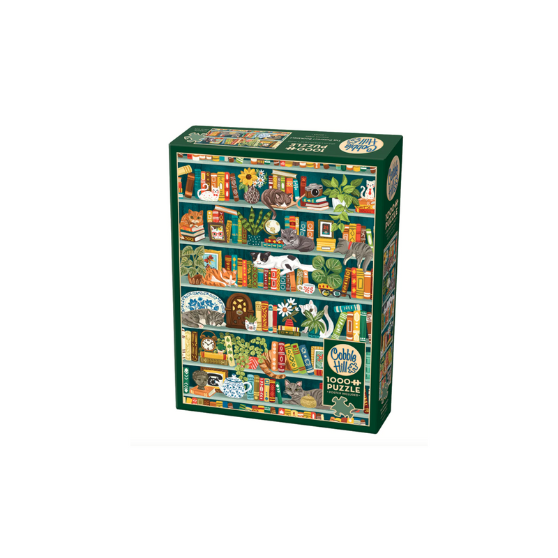 Cobble Hill: The Purrfect Bookshelf | 1000 Piece Puzzle