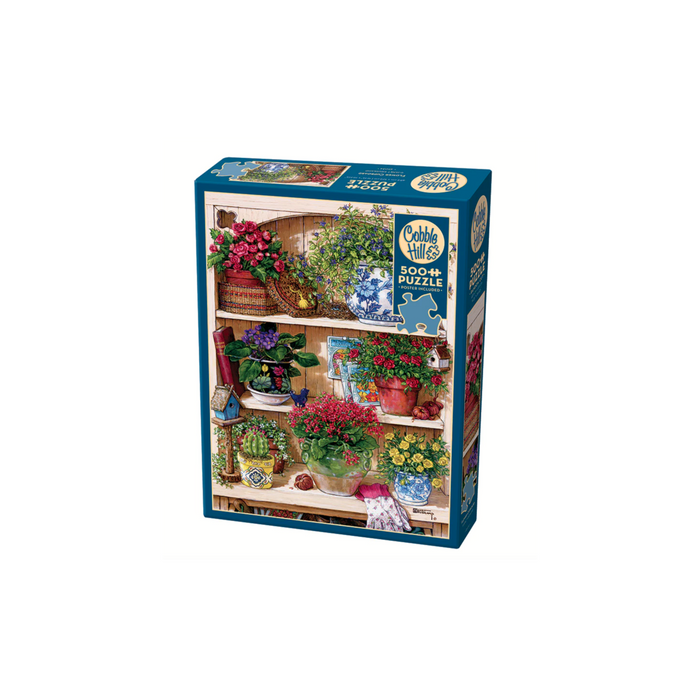 Cobble Hill Flower Cupboard 500 Piece Puzzle