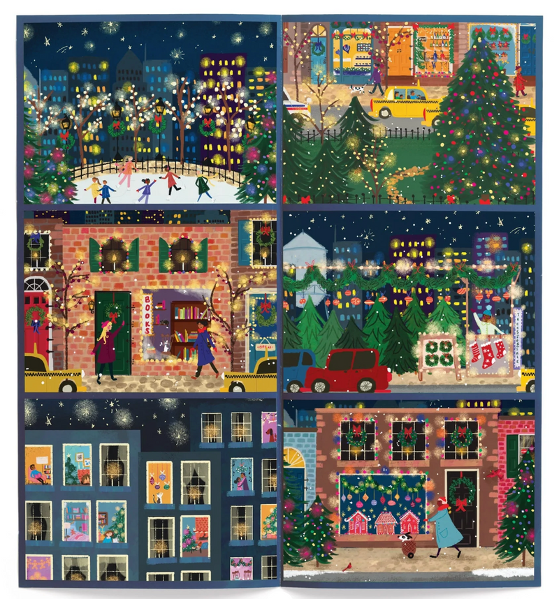 Galison: Winter Lights 12 Days of Puzzles Holiday Countdown