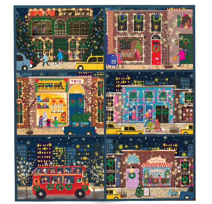 Galison Joy Laforme Winter Lights 12 Days of Puzzles Holiday Countdown