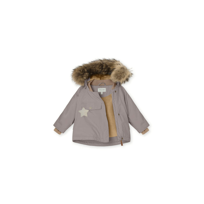 Wang Fleece Lined Winter Jacket Fur - Zinc Purple