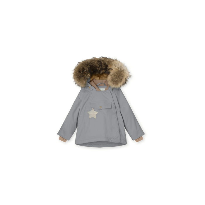Wang Fleece Lined Winter Jacket Fur - Monument Blue