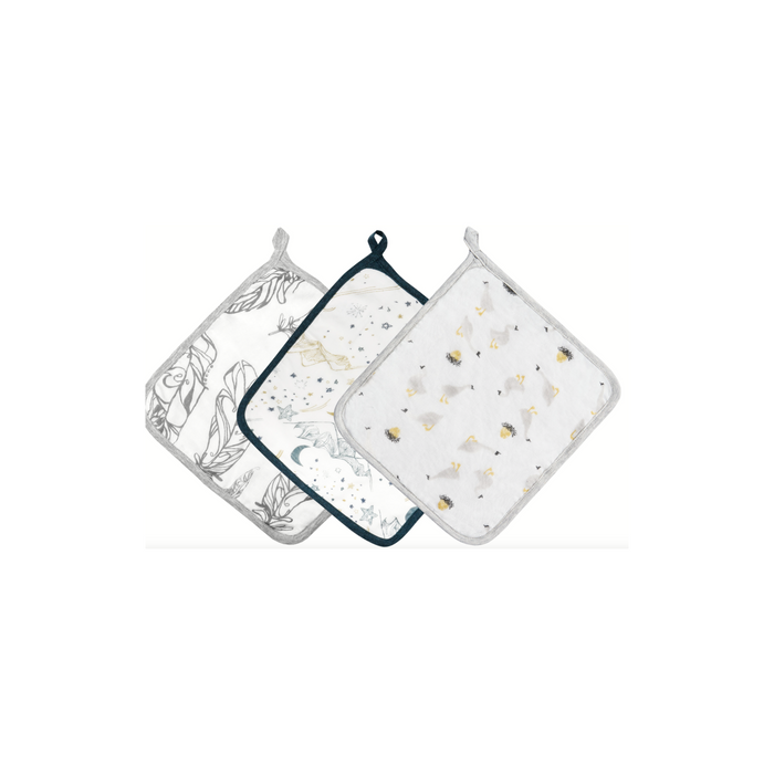 4-Layer Baby Washcloth Set (Bamboo, 3 pack) - FW23 Assorted