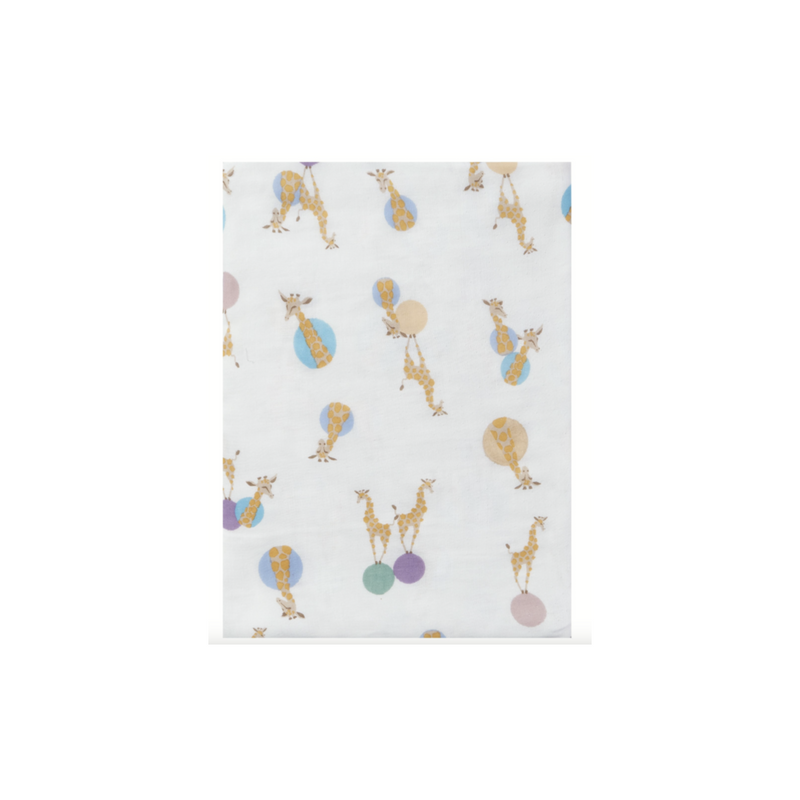 Bamboo Swaddle Blankie (Single) - Giraffe Shapes