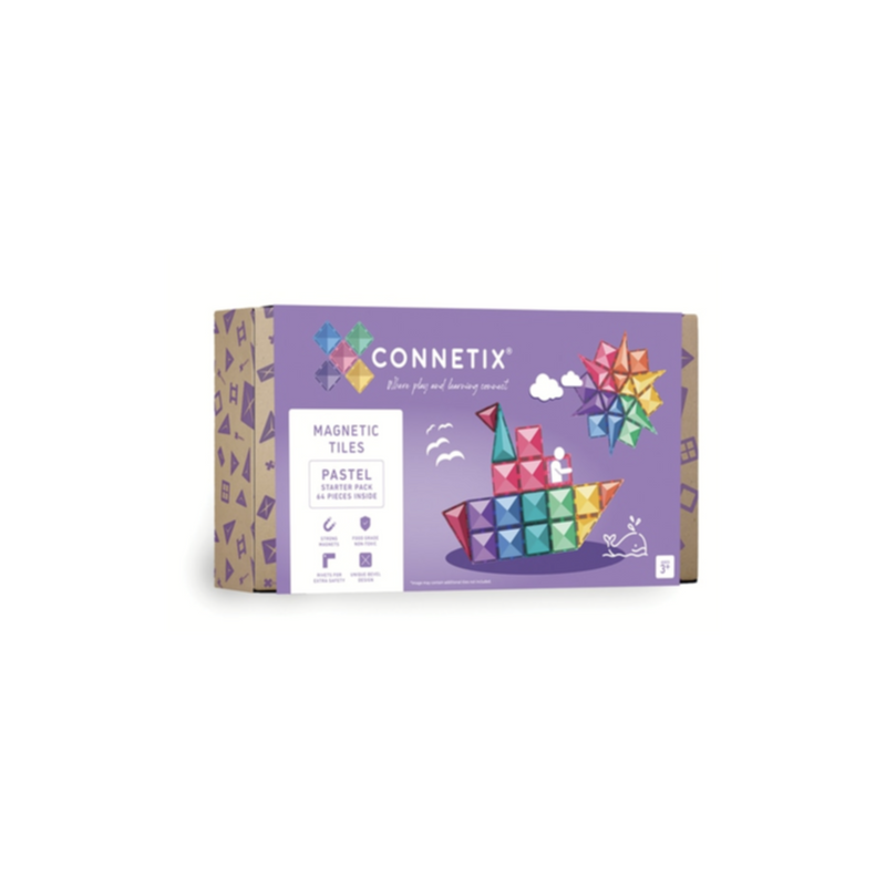 Connetix Pastel Starter Pack 64 pc