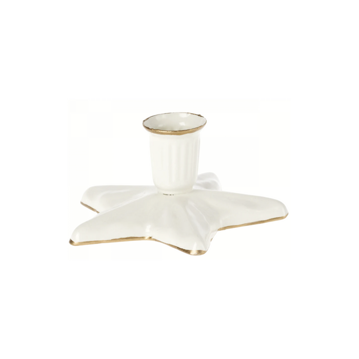 Star Candle Holder - Off-White