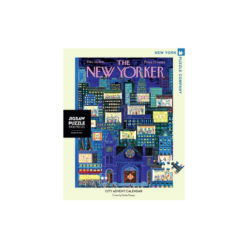 New York Puzzle Company: New Yorker Champagne Countdown 1000-Piece Jigsaw Puzzle