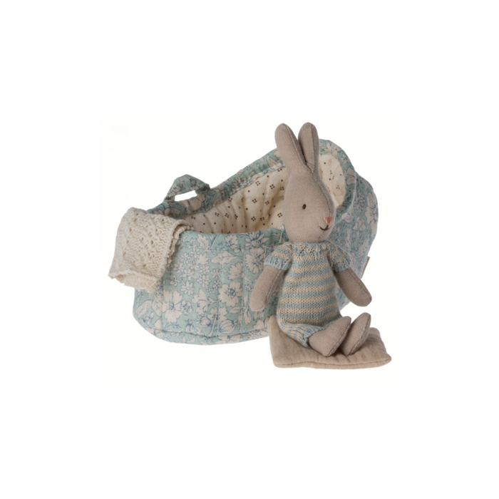 Maileg Rabbit in Carry Cot, Micro