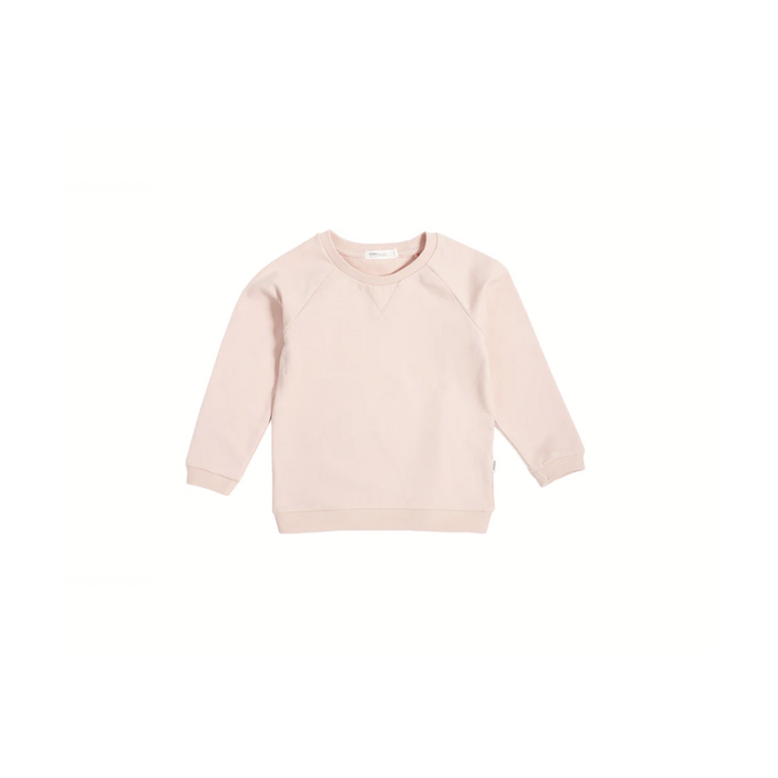 Miles Basic Light Pink Crew Neck Sweater