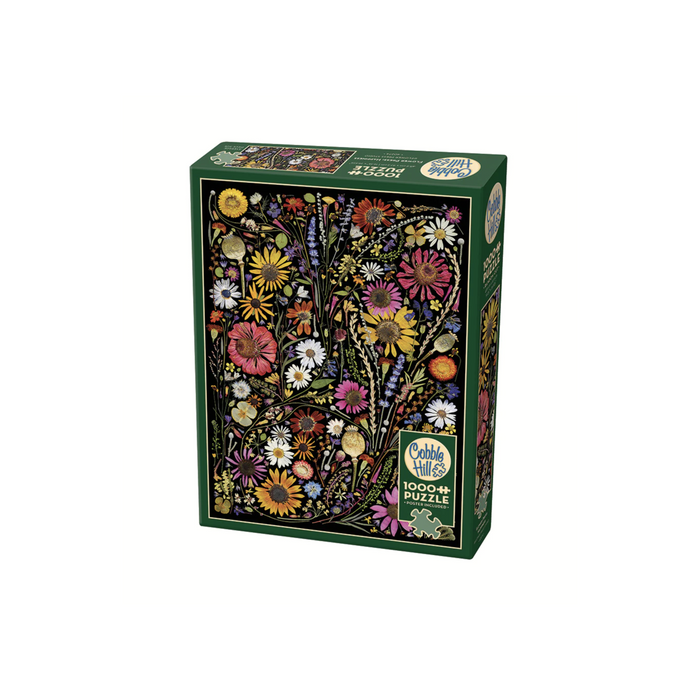 Cobble Hill Flower Press: Happiness 1000 Piece Puzzle
