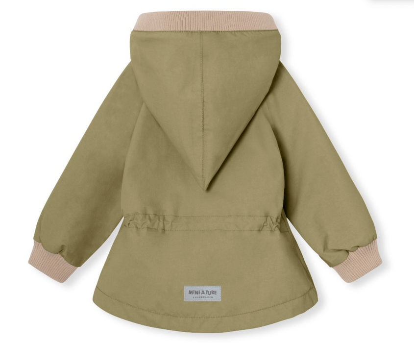 Wai Fleece Lined Spring Jacket. Grs -  Aloe Green