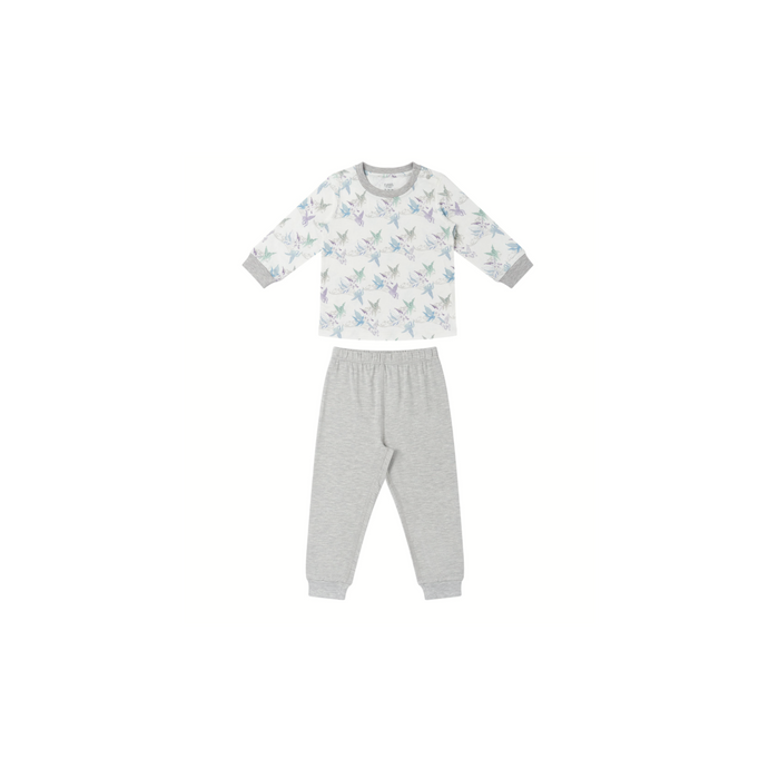 Two-Piece Long Sleeve PJ Set (Avocado Bamboo) - Cloud Ponies