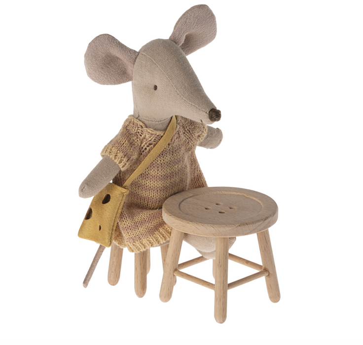 Maileg Table & Stool Set, Mouse