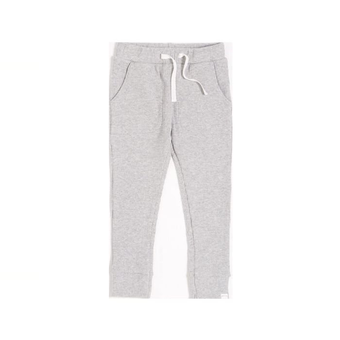 Petit Lem Modal Rib Pants - Light Grey