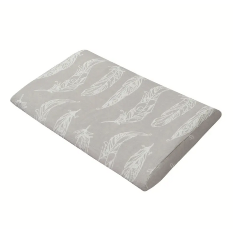 Toddler Pillow With Pillowcase (Bamboo Silk) - Feather Grey (Small)
