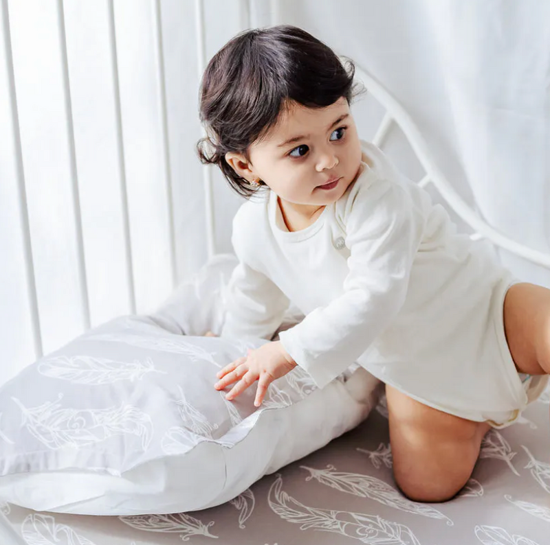 Bamboo Jersey Pillowcase - Feather Grey