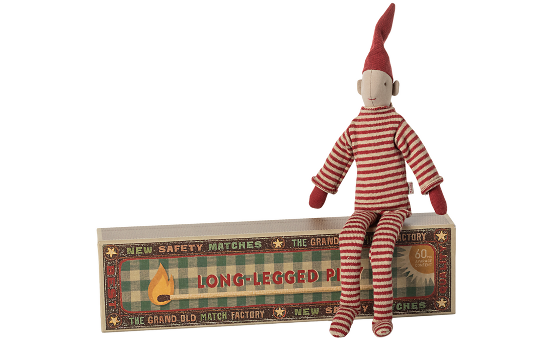 Maileg Long legged pixy in matchbox, Small