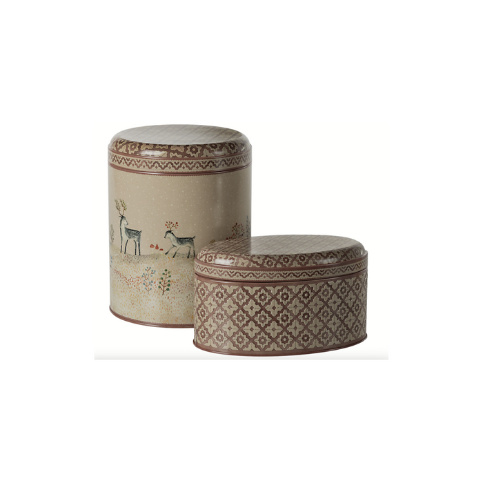 Maileg Metal Box, Winter Wonderland - 2 Pcs Set