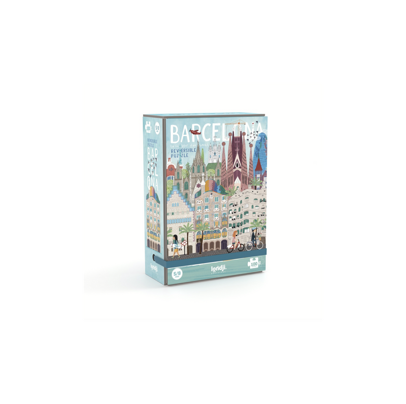 Londji Barcelona Skyline Reversible Puzzle