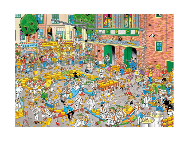 Jan van Haasteren - The Cheese Market & Sailboat Race (2×1000 Pieces)