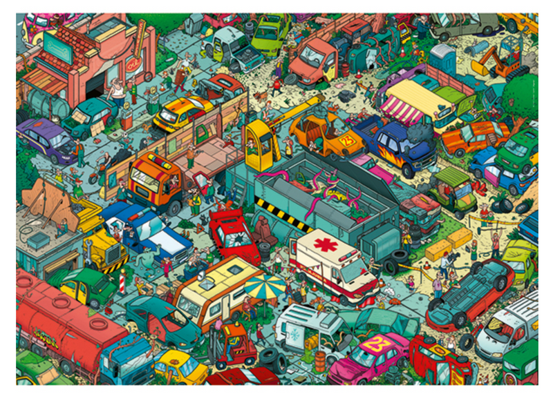 Heye Lectrr, Car Cemetery, 1000 Pieces
