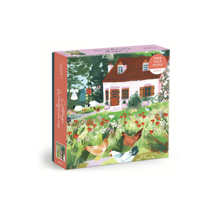 Galison: Cottage Wildflowers 1000 Piece Puzzle in a Square Box