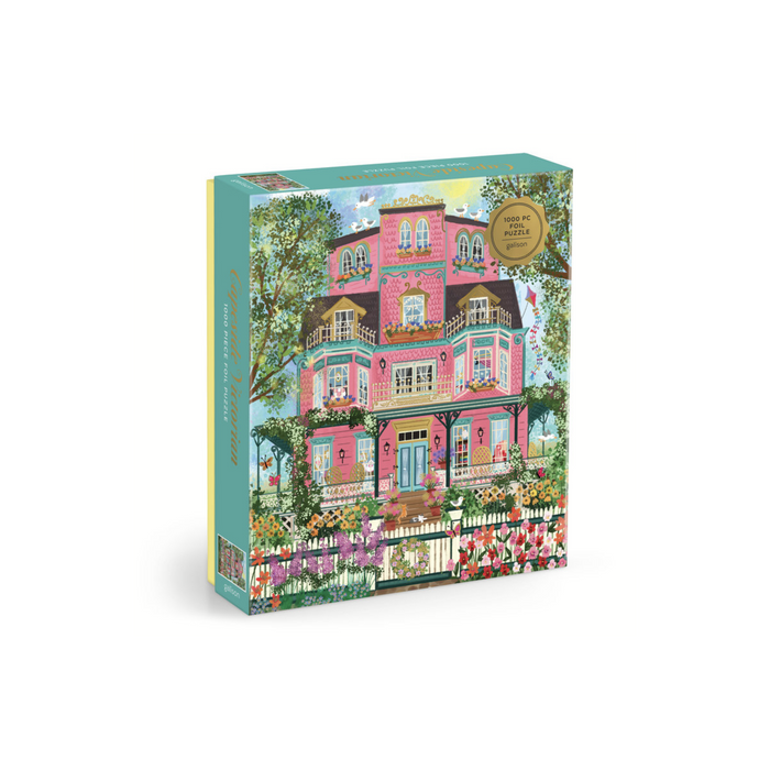 Galison: Joy Laforme Capeside Victorian 1000 Piece Foil Puzzle