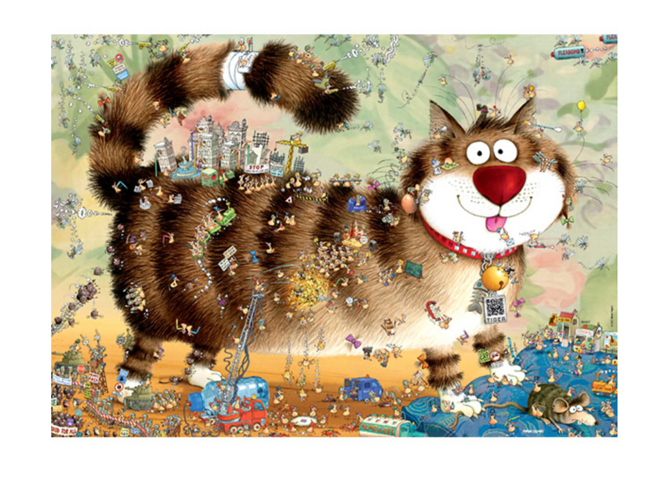 Heye Cartoon im Dreieck, Cat’s Life, 1000pcs