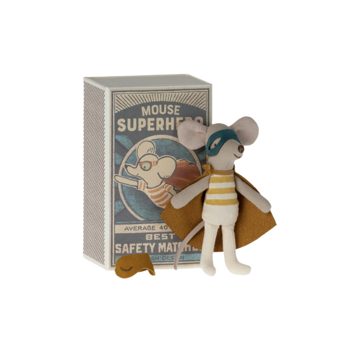 Maileg Super Hero, Little Brother in Matchbox