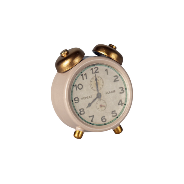 Maileg Alarm clock, Mouse - Powder