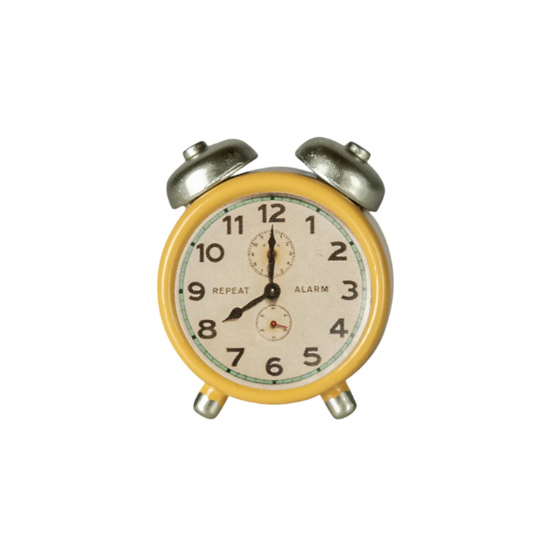 Maileg Alarm Clock, Mouse - Yellow