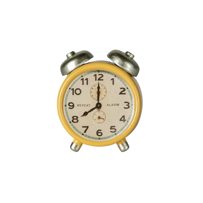 Maileg Alarm clock, Mouse - Yellow