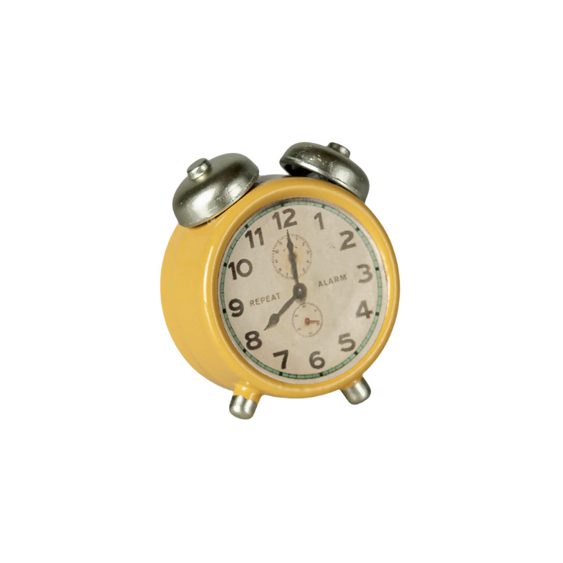 Maileg Alarm Clock, Mouse - Yellow