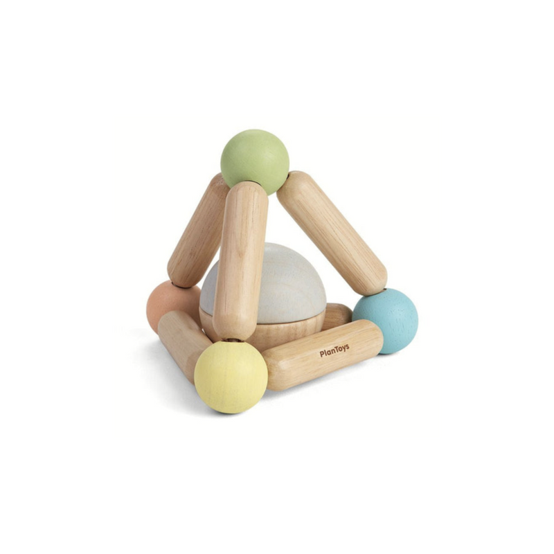 Plantoys Triangle Clutching Toy - Pastel